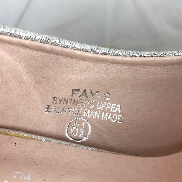 Silver Jeweled Chunky Heels Size 6.5 Wedding Bridal Bling De Blossom Fay 3 - Picture 4 of 8